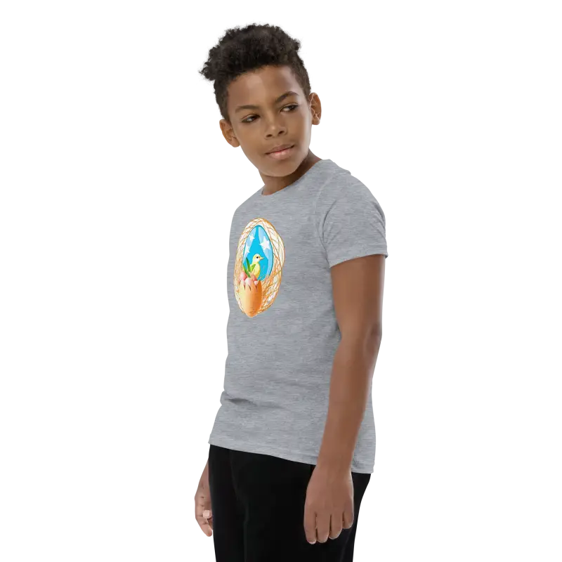 Bird in a Nest Youth Sleeve Tee - Fun & Original! - Kids Clothes