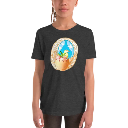 Bird in a Nest Youth Sleeve Tee - Fun & Original! - Kids Clothes