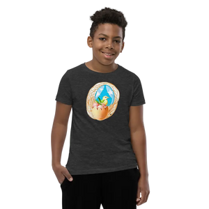Youth Short Sleeve t Shirt Bird in a Nest Tee - Dipaliz - Dark Grey Heather / s - T-shirts