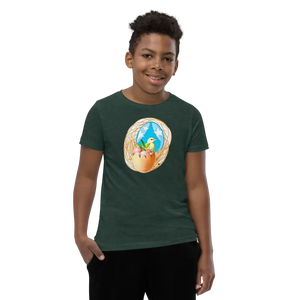Youth Short Sleeve t Shirt Bird in a Nest Tee - Dipaliz - Heather Forest / s - T-shirts