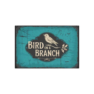Home Decor - Vintage Bird Metal Art Sign - Timeless - Dipaliz
