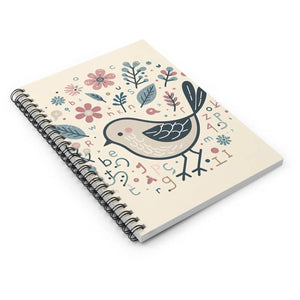 Chic Pastel Flowers Journal - Ruled Line Pages - Dipaliz - Journals