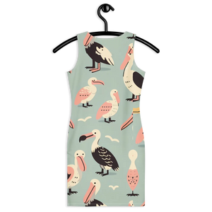 Bird Pattern Bodycon Dress – Trendy Outfits - Dipaliz - Dresses - Xs