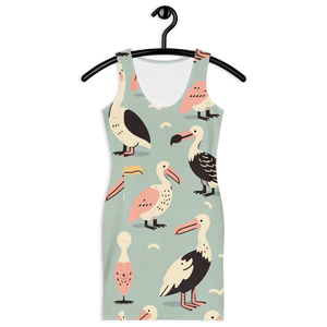 Bird Pattern Bodycon Dress – Trendy Outfits - Dipaliz - Dresses - Xs