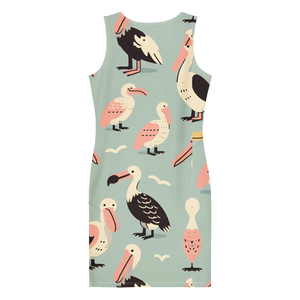 Bird Pattern Bodycon Dress – Trendy Outfits - Dipaliz - Dresses - Xs