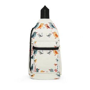Floral Bird Pattern Sling Bag - Casual Crossbody - Dipaliz - Cross Body Bags