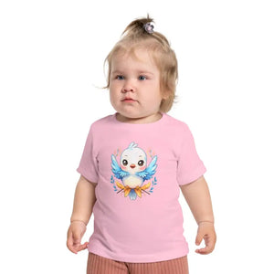 Birdie Short Sleeve Tee - Luxury Baby Top - Dipaliz - Pink / 3-6m - & Toddler Tops