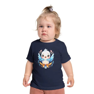 Birdie Short Sleeve Tee Luxury Baby Top Comfort Style Dipaliz - Navy / 6-12m - & Toddler Tops