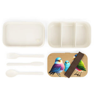 Vibrant Bento Lunch Box - Joyful Birds Bpa Free - Dipaliz - Sets