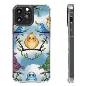 Stylish Clear Case Birds on Branches Slim Form - Dipaliz - Mobile Phone Cases