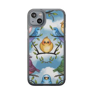 Stylish Clear Case Birds on Branches Slim Form - Dipaliz - Mobile Phone Cases