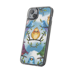 Stylish Clear Case Birds on Branches Slim Form - Dipaliz - Mobile Phone Cases