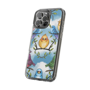 Stylish Clear Case Birds on Branches Slim Form - Dipaliz - Mobile Phone Cases