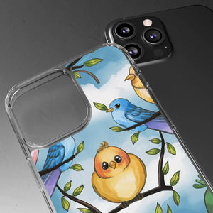 Stylish Clear Case Birds on Branches Slim Form - Dipaliz - Mobile Phone Cases