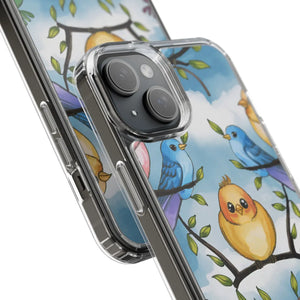 Stylish Clear Case Birds on Branches Slim Form - Dipaliz - Mobile Phone Cases