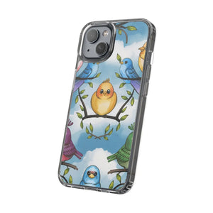 Stylish Clear Case Birds on Branches Slim Form - Dipaliz - Mobile Phone Cases