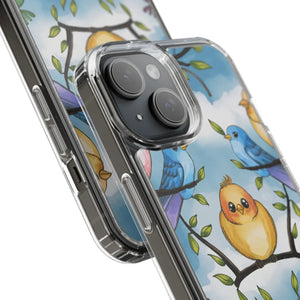 Stylish Clear Case Birds on Branches Slim Form - Dipaliz - Mobile Phone Cases