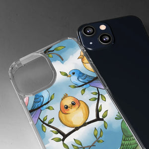 Stylish Clear Case Birds on Branches Slim Form - Dipaliz - Mobile Phone Cases