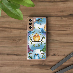 Stylish Clear Case Birds on Branches Slim Form - Dipaliz - Mobile Phone Cases