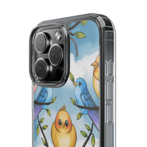 Stylish Clear Case Birds on Branches Slim Form - Dipaliz - Mobile Phone Cases