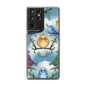 Stylish Clear Case Birds on Branches Slim Form - Dipaliz - Mobile Phone Cases