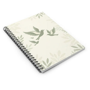 Birds & Branches Spiral Notebook - Botanical Dove Journal (ruled) - Journals