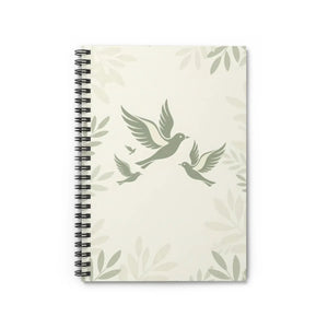 Birds & Branches Spiral Notebook - Botanical Dove Journal (ruled) - Journals