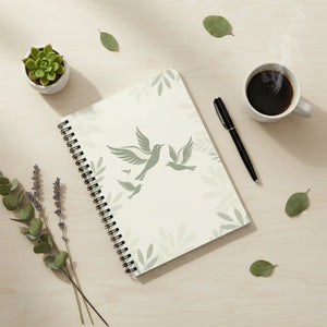 Birds & Branches Spiral Notebook - Botanical Dove Journal (ruled) - Journals