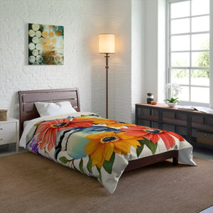 Floral Comforter – Soft Polyester Bedding - Dipaliz - Quilts & Comforters