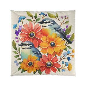 Floral Comforter – Soft Polyester Bedding - Dipaliz - Quilts & Comforters