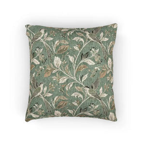 Woven Pillow with Vintage Botanical Charm - Nature Design - Dipaliz - Artwork / 17’’ × 18’’