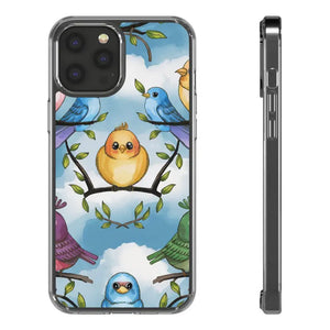Stylish Clear Case with Birds - Slim Form Supports Wireless Charging - Iphone 12 Pro Max / Without Gift Packaging