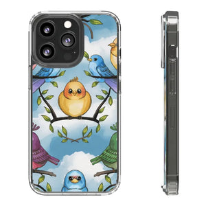 Stylish Clear Case with Birds - Slim Form Supports Wireless Charging - Iphone 13 Pro / Without Gift Packaging - Mobile