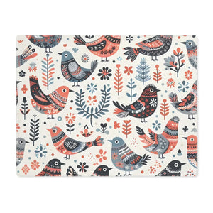 Enchanting Jolly Birds Placemats – Double-sided Style - Dipaliz