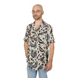 Vibrant Birds Unisex Hawaiian Button-down Tropical Shirt - Dipaliz - Shirts