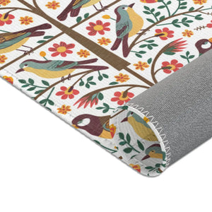 Hoot-tastic Owls Rug – Chenille Nature Decor - Dipaliz - Rugs