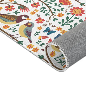 Hoot-tastic Owls Rug – Chenille Nature Decor - Dipaliz - Rugs