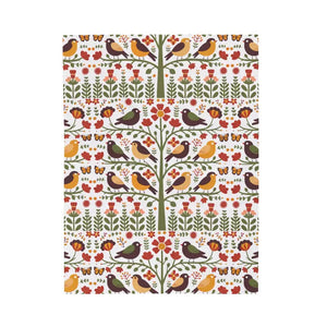 Tree Blanket - Cozy Birds Plush Velveteen - Dipaliz - Blankets