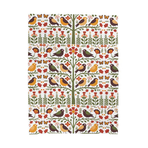 Tree Blanket – Cozy Birds Velveteen - Dipaliz - Blankets