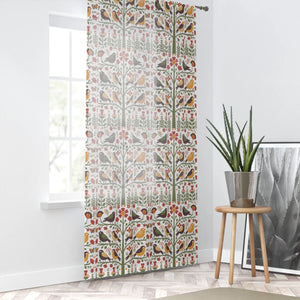 Cozy Bird Curtains - Polyester Tree Design 50x84 - Dipaliz