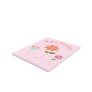 Happy Birthday Greeting Cards with Matching White Envelopes - Dipaliz - & Note