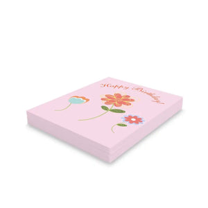Happy Birthday Greeting Cards with Matching White Envelopes - Dipaliz - & Note
