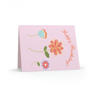 Happy Birthday Greeting Cards with Matching White Envelopes - Dipaliz - & Note