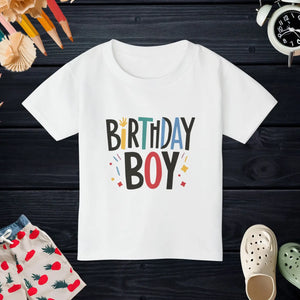 Soft Cotton Birthday Boy Jersey Tee Toddler - Dipaliz - T-shirts