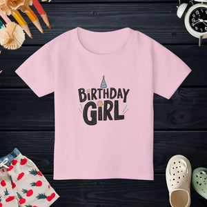 Party Perfect Infant Cotton Jersey Birthday Girl Tee - Dipaliz - Light Pink / 2t - T-shirts