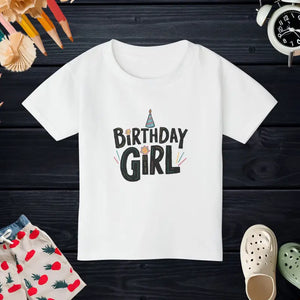 Party Perfect Infant Cotton Jersey Birthday Girl Tee - Dipaliz - White / 2t - T-shirts
