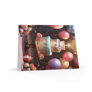 Festive Birthday Greeting Cards Cake Design - Dipaliz - & Note