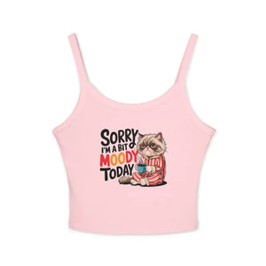 Bit Moody Today Spaghetti Strap Tank Top - Mood Statement - Dipaliz - Tops