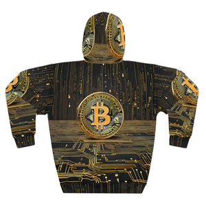 Bitcoin Aop Unisex Pullover Hoodie - Hoodies