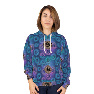 Gold Circuitry Unisex Pullover Hoodie - Stylish Bitcoin Design - Dipaliz - Hoodies